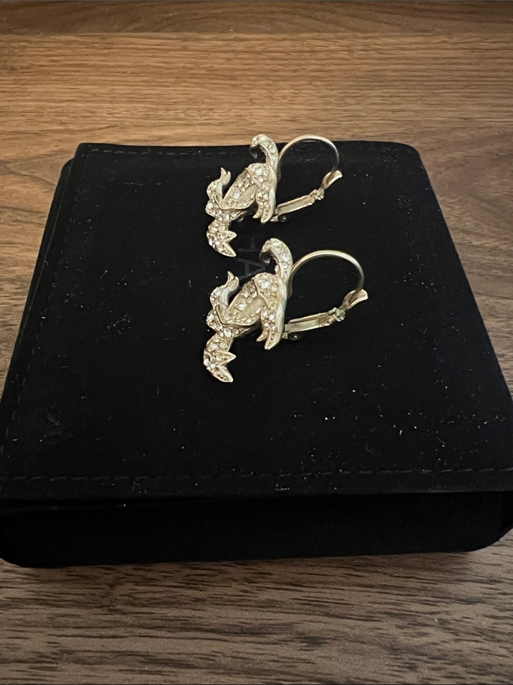 CHANEL Gold Crystal CC Drop Earrings - Picture 3 of 5